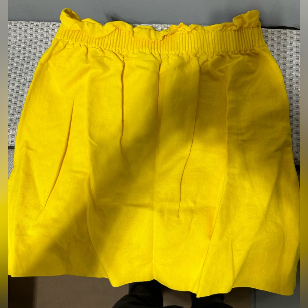 J Crew Size 4 Yellow Skirt